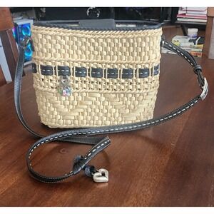 Brighton Tan and Black Crossbody Bag